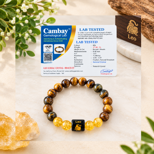Leo Zodiac Crystal Bracelet