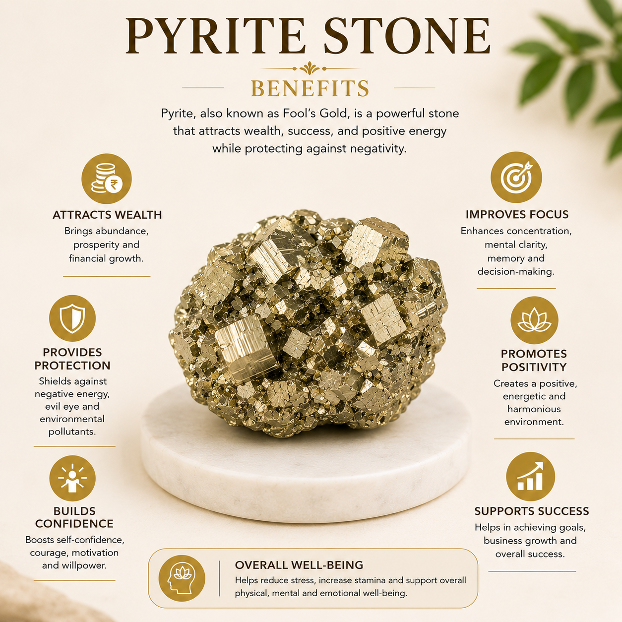 Pyrite Stone (300 to 350 Grams )