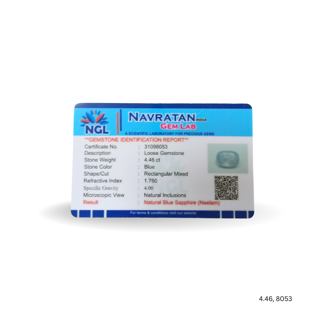 4.46 CARAT NEELAM (GRADE A)