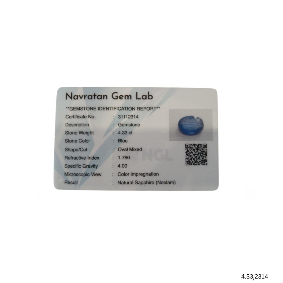 4.33 CARAT NEELAM (GRADE A)