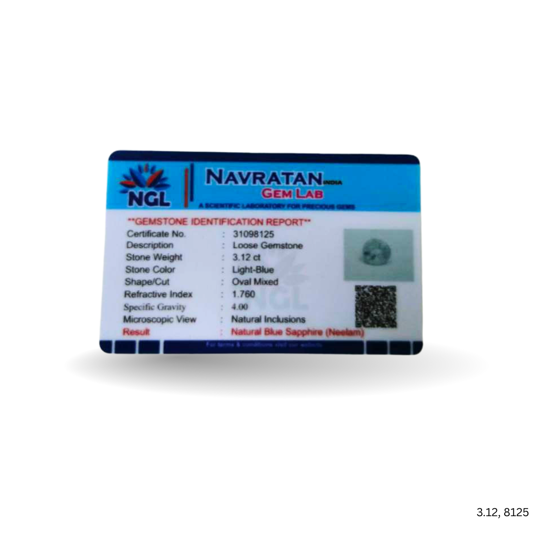 3.12 CARAT NEELAM (GRADE A)