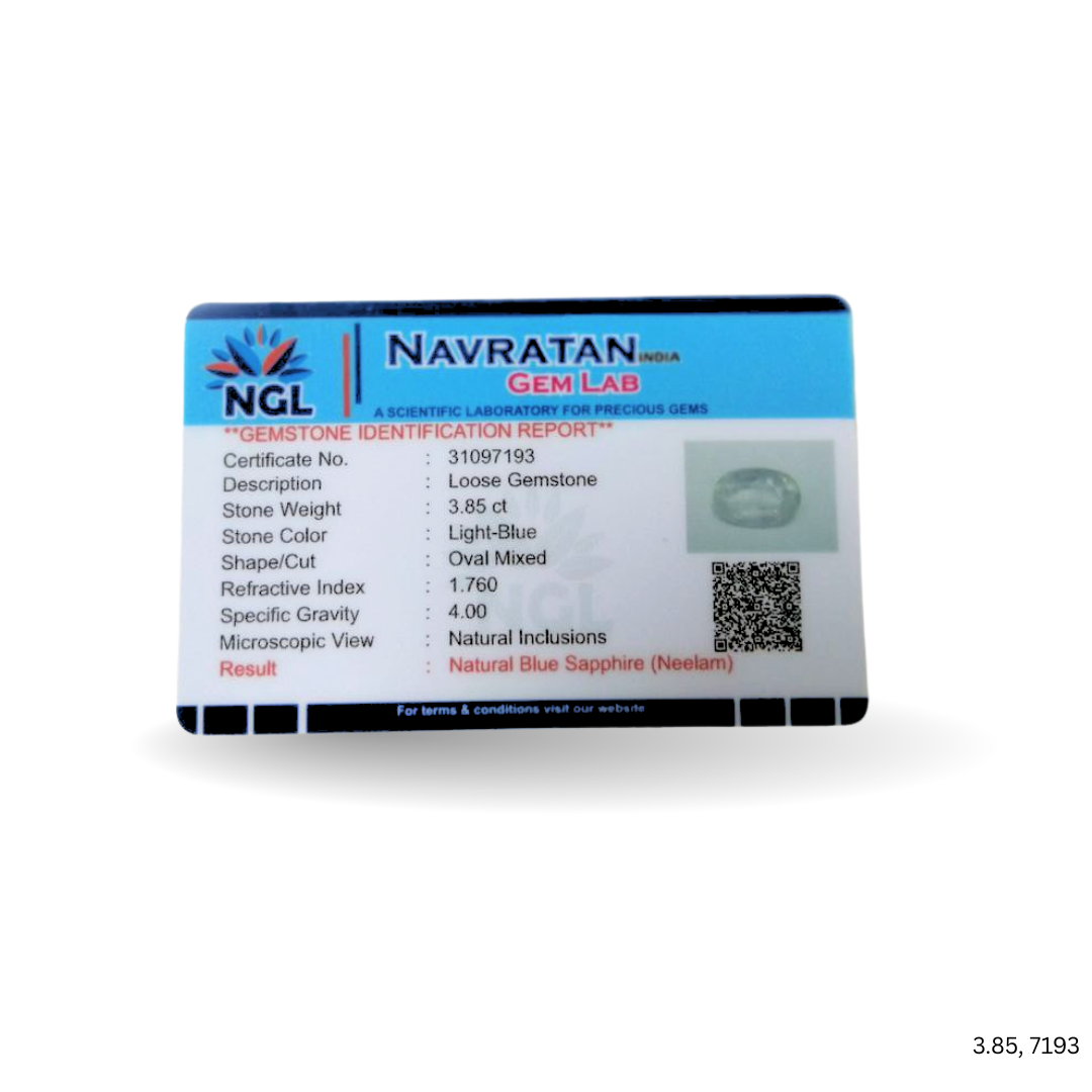 3.85 CARAT NEELAM (GRADE A)