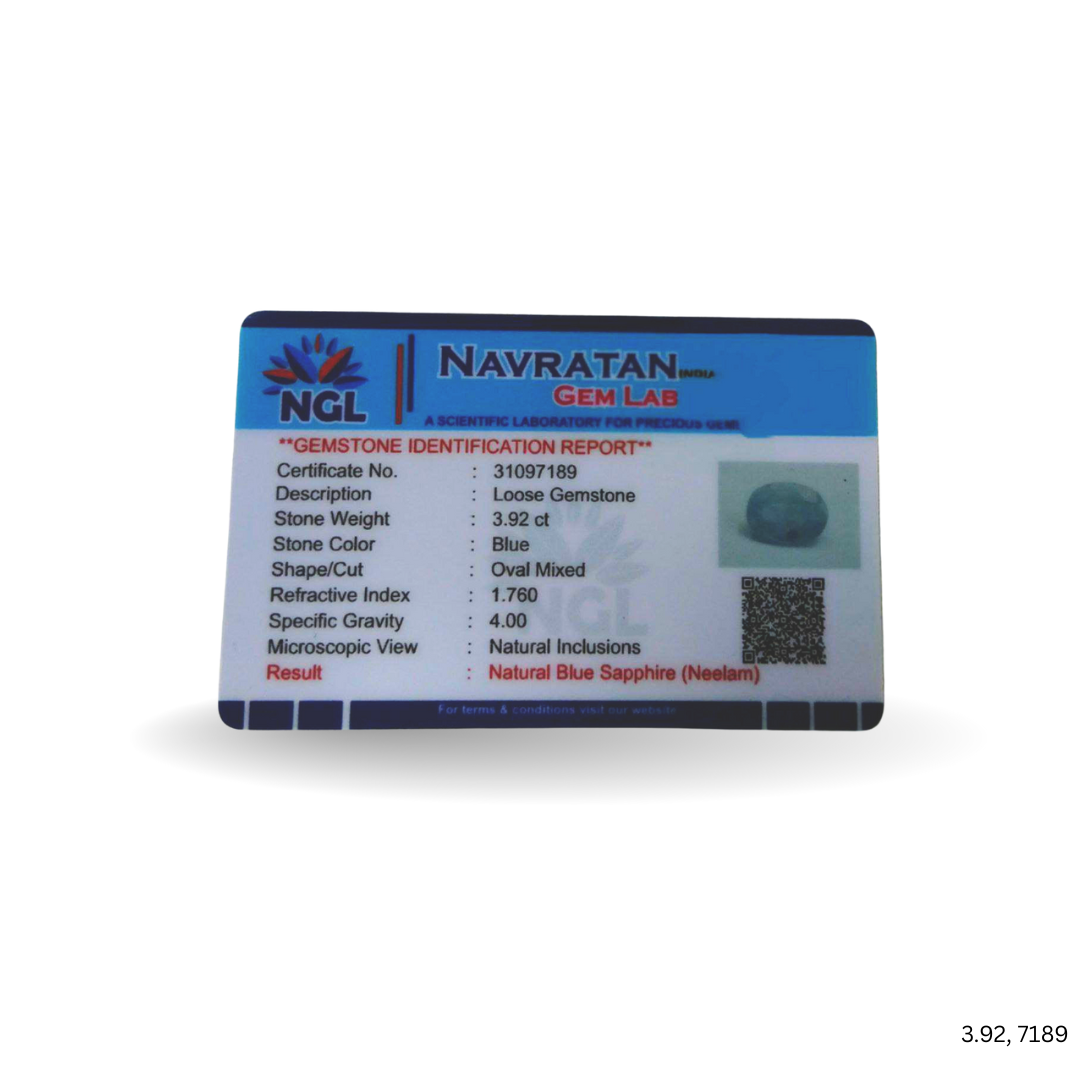 3.92 CARAT NEELAM (GRADE A)