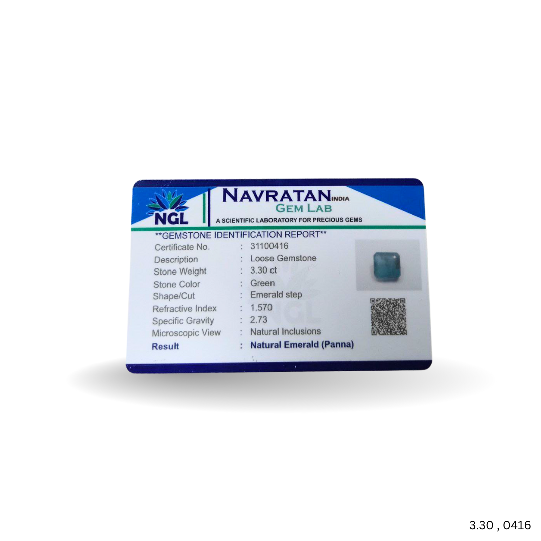 3.30 CARAT PANNA (GRADE A)