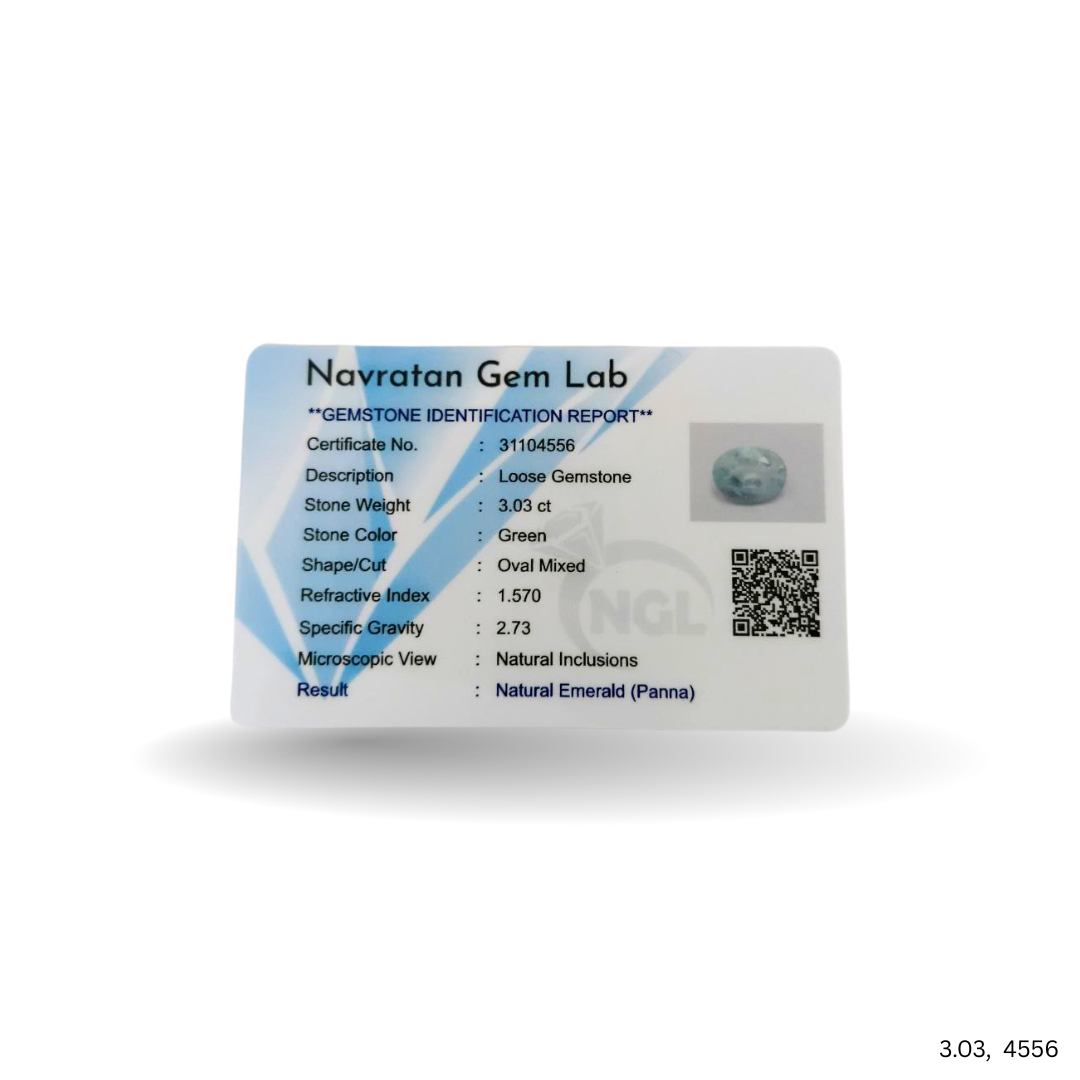 3.03 CARAT PANNA (GRADE A)