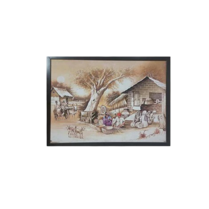 Village Scene Painting (Small)