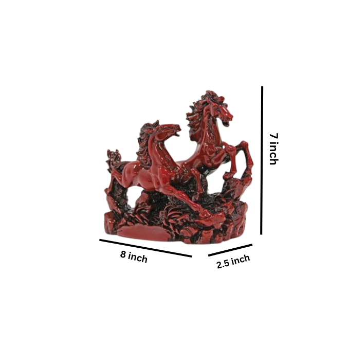 Red Galloping Horses