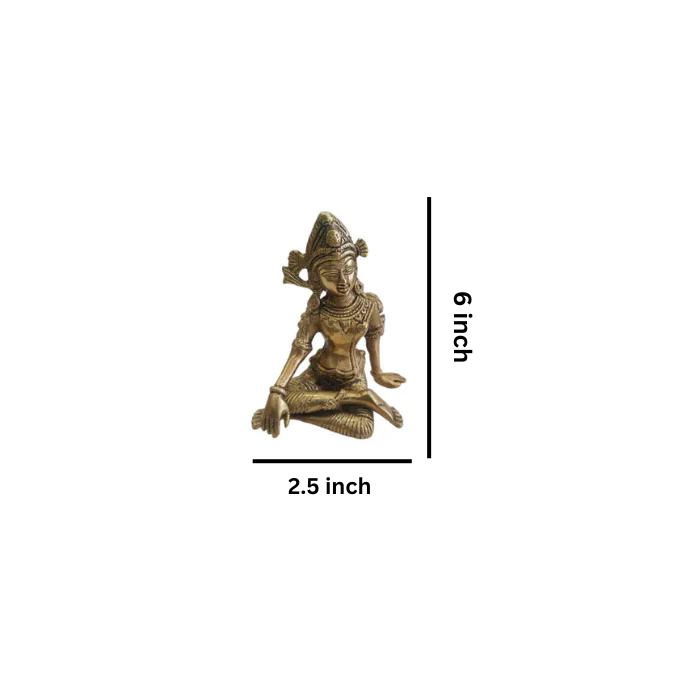 Brass Indra Dev Small