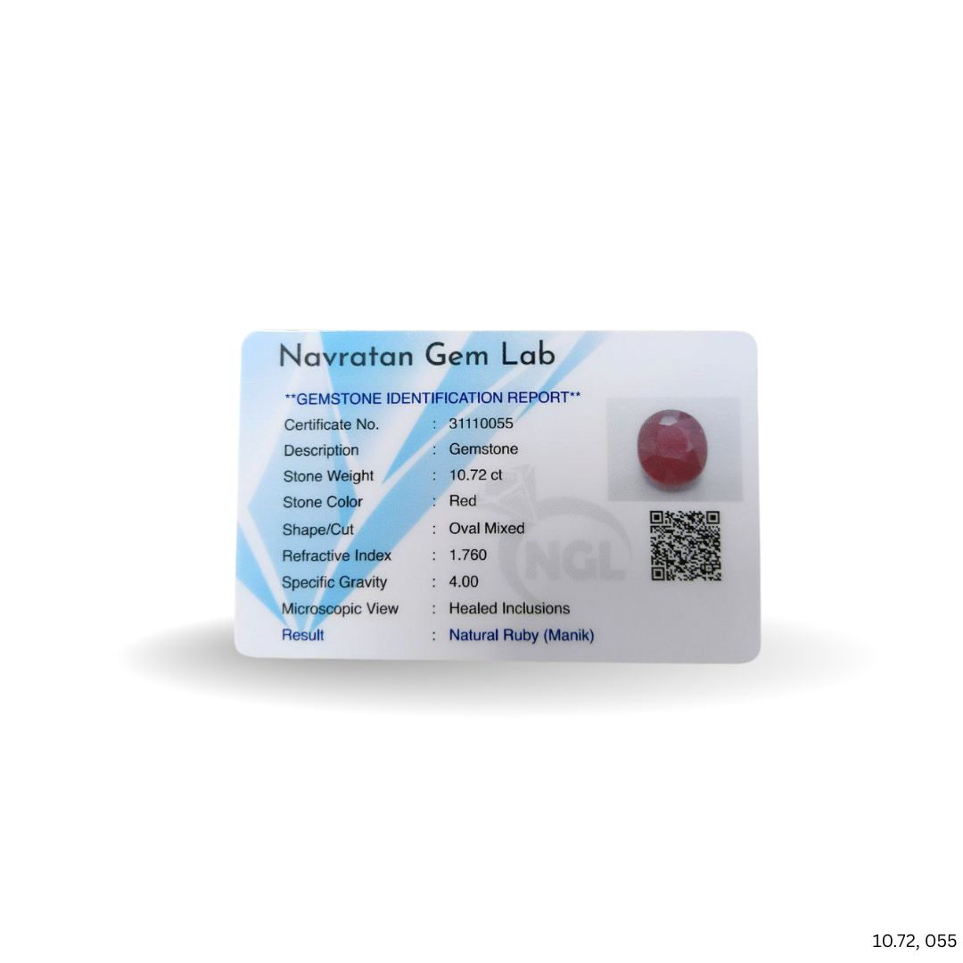 10.72 CARAT RUBY (GRADE A)