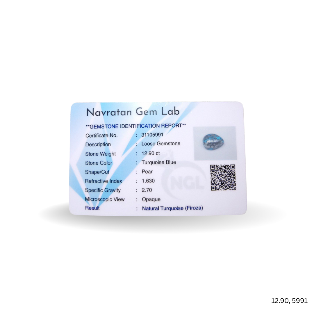 12.90 CARAT FIROZA (GRADE A)