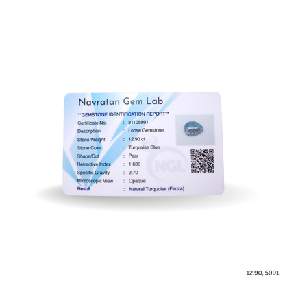 12.90 CARAT FIROZA (GRADE A)