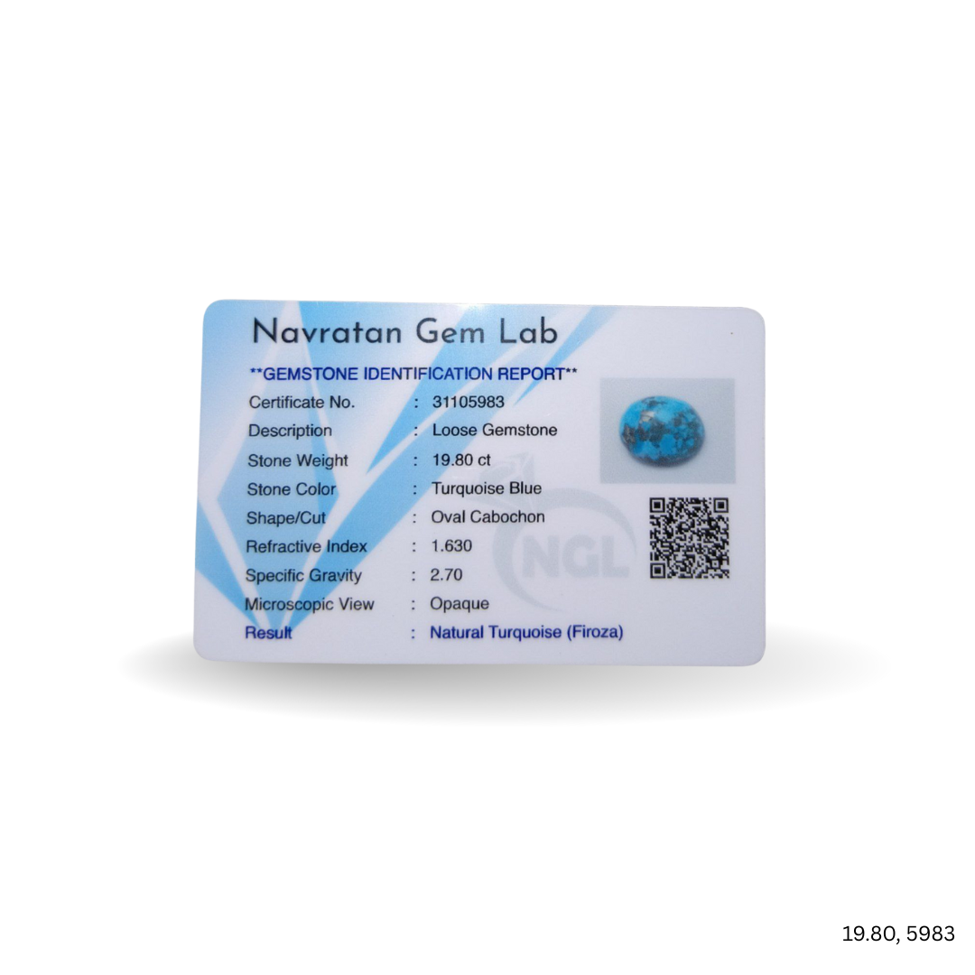 19.80 CARAT FIROZA (GRADE A)