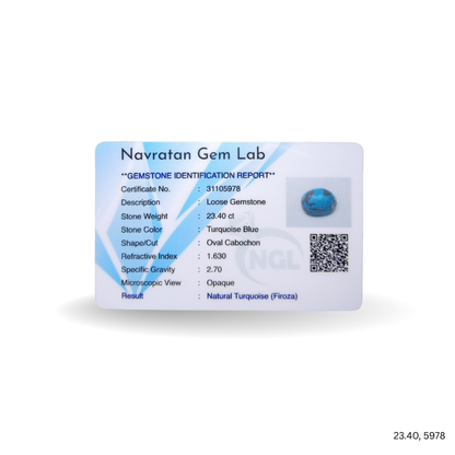 23.40 CARAT FIROZA (GRADE A)