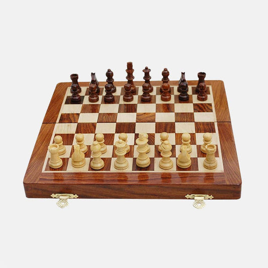 Wooden Foldable Chess Set Board