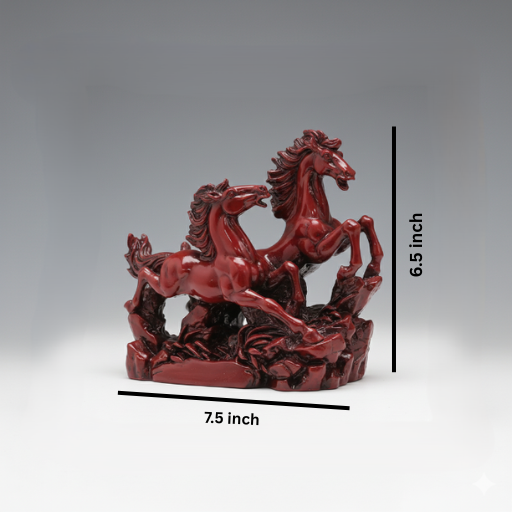 Red Galloping Horses