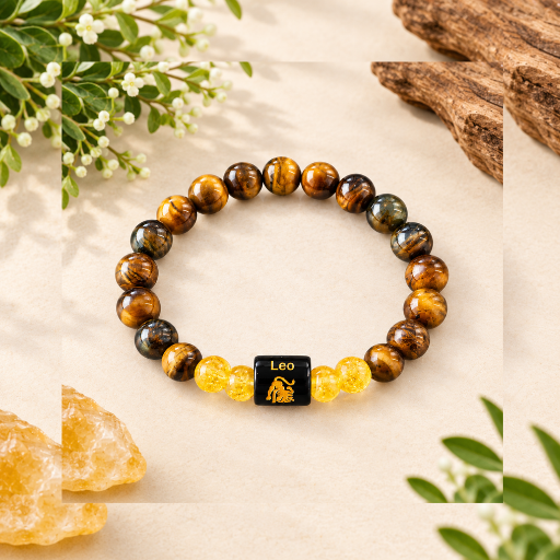 Leo Zodiac Crystal Bracelet