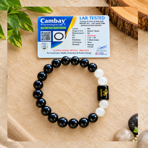Scorpio Zodiac Crystal Bracelet
