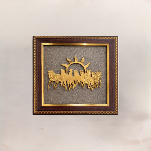 Seven Horses Pyrite Frame
