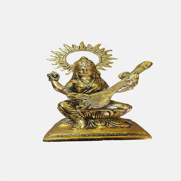 Brass Saraswati