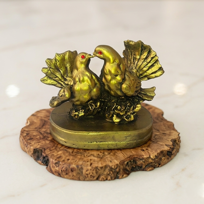 Golden Loving Birds