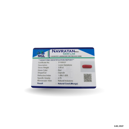 3.80 CARAT MOONGA (CAPSULE)