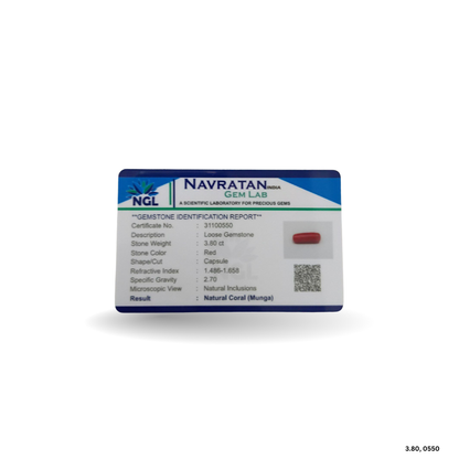 3.80 CARAT MOONGA (CAPSULE)