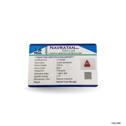 3.65 CARAT MOONGA (TRIANGLE)