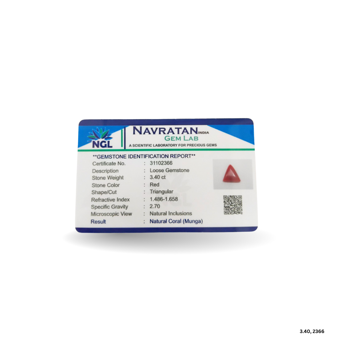 3.40 CARAT MOONGA (TRIANGLE)