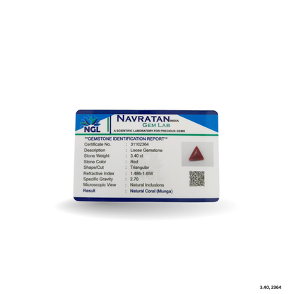 3.40 CARAT MOONGA (TRIANGLE)