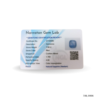 7.98 CARAT NEELAM (GRADE A)