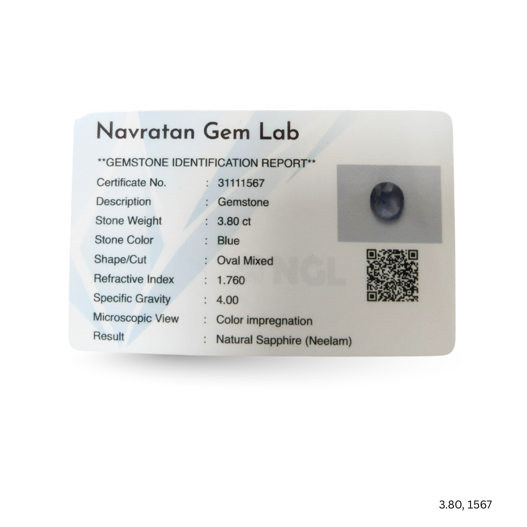 3.80 CARAT NEELAM (GRADE A)