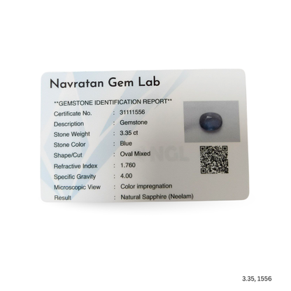 3.35 CARAT NEELAM (GRADE A)