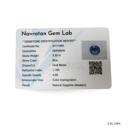 3.32 CARAT NEELAM (GRADE A)