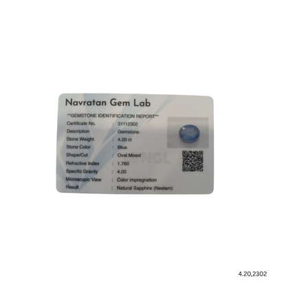 4.20 CARAT NEELAM (GRADE A)