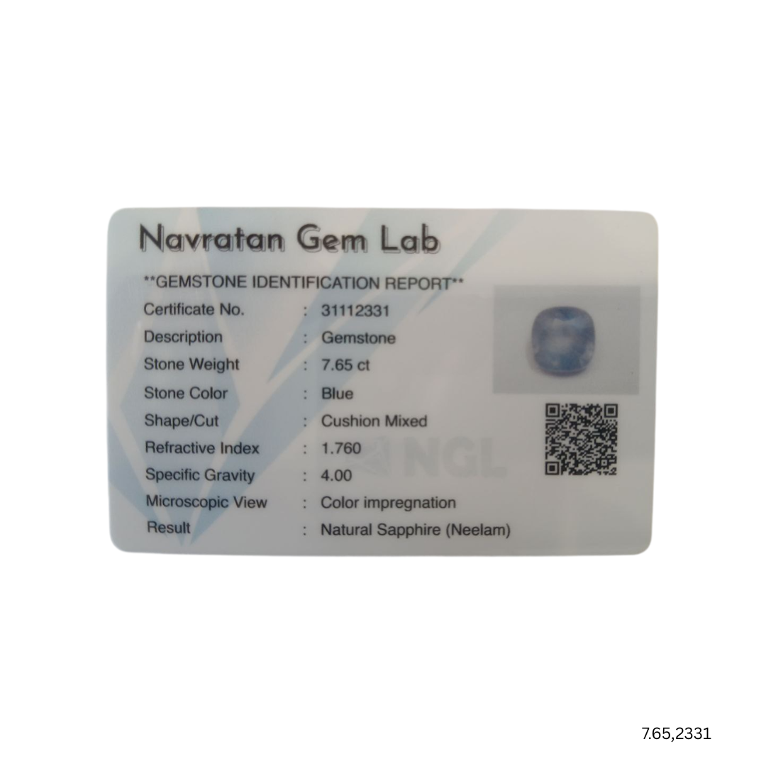7.65 CARAT NEELAM (GRADE A)
