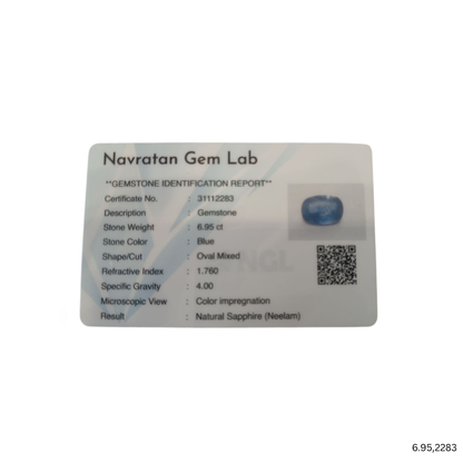 6.95 CARAT NEELAM (GRADE A)