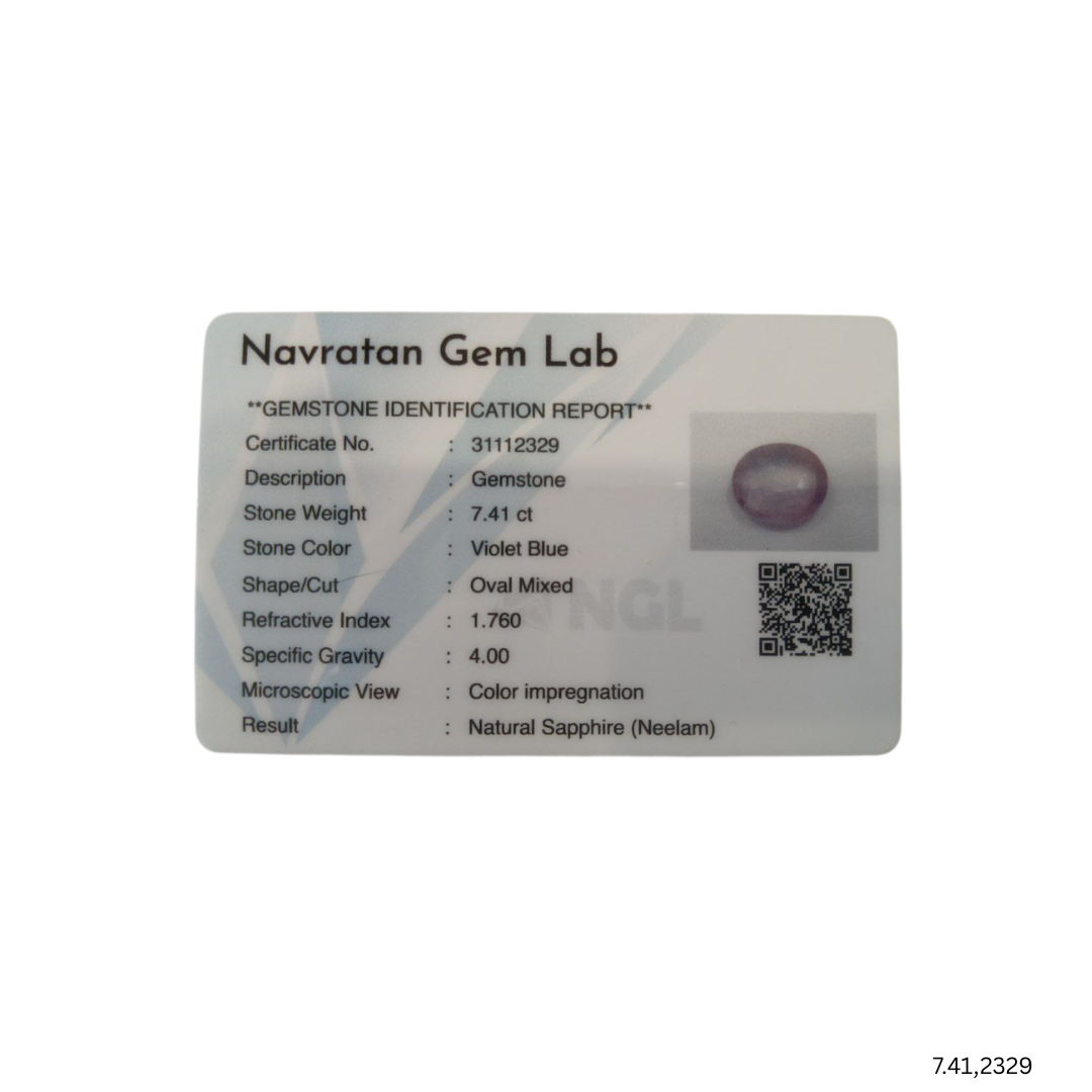 7.41 CARAT NEELAM (GRADE A)