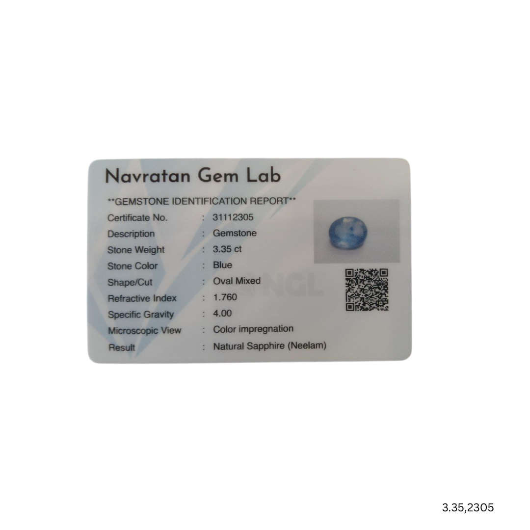 3.35 CARAT NEELAM (GRADE A)