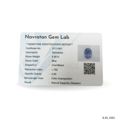 6.35 CARAT NEELAM (GRADE A)