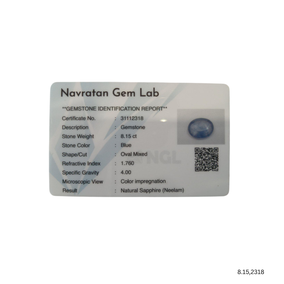8.15 CARAT NEELAM (GRADE A)