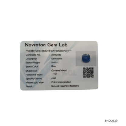 5.40 CARAT NEELAM (GRADE A)