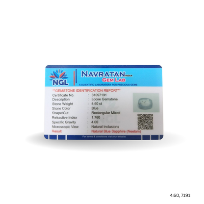 4.60 CARAT NEELAM (GRADE A)