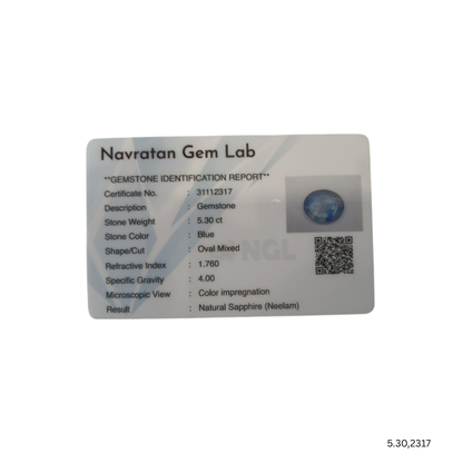 5.30 CARAT NEELAM (GRADE A)