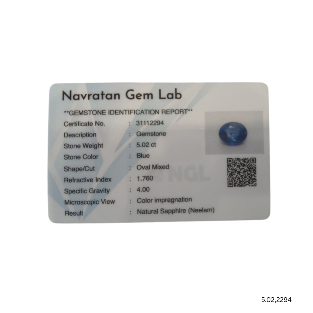 5.02 CARAT NEELAM (GRADE A)