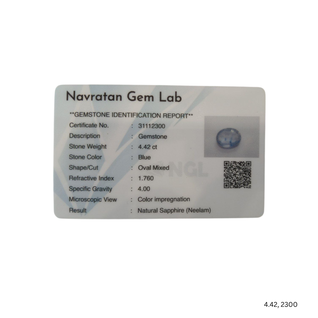 4.42 CARAT NEELAM (GRADE A)