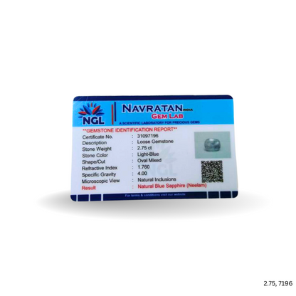 2.75 CARAT NEELAM (GRADE A)