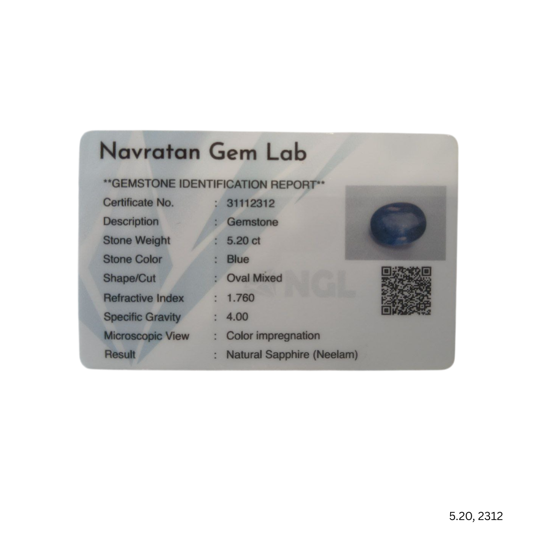 5.20 CARAT NEELAM (GRADE A)