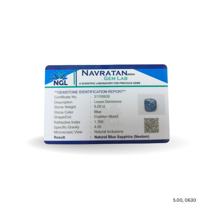 5.00 CARAT NEELAM (GRADE A)