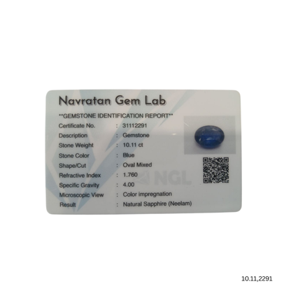 10.11 CARAT NEELAM (GRADE A)