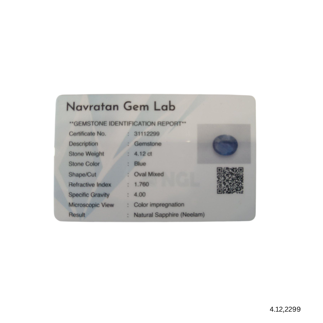 4.12 CARAT NEELAM (GRADE A)